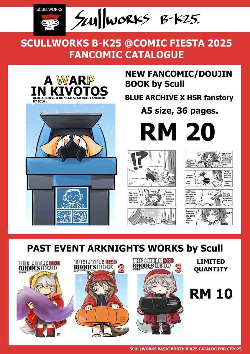 I forgot to post the book catalogue. Here u go-