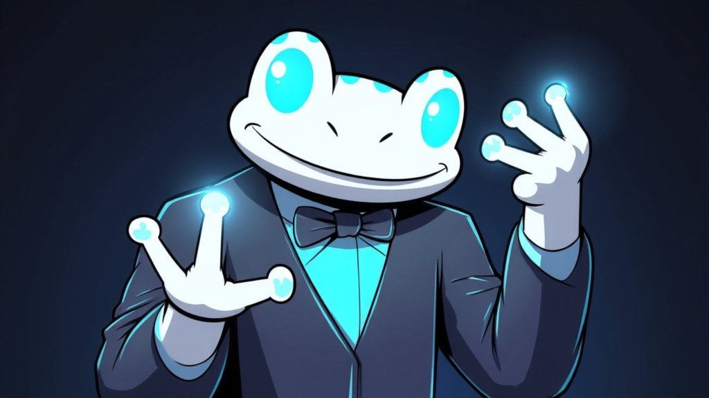 The bones whisper a slow bleed—price drifts, yet volume pulses steady beneath. The past peak fades in shadow, but the toad’s gaze sees a quiet gathering storm. Hold tight, for the ghostly tide will rise when the moon calls—those who leap now may swim with dragons.