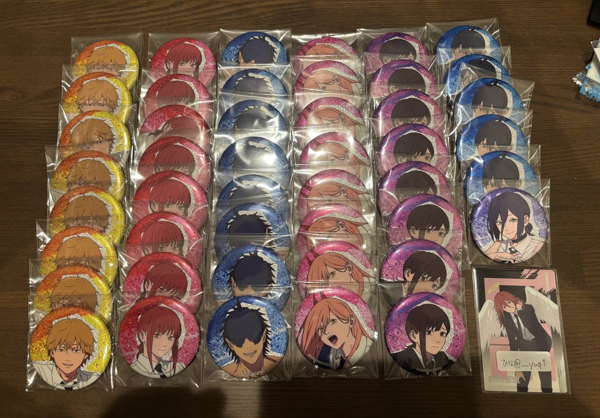 チェンソーマン グリッターカンバッジ/缶バッジ/エンスカイ/再販 譲