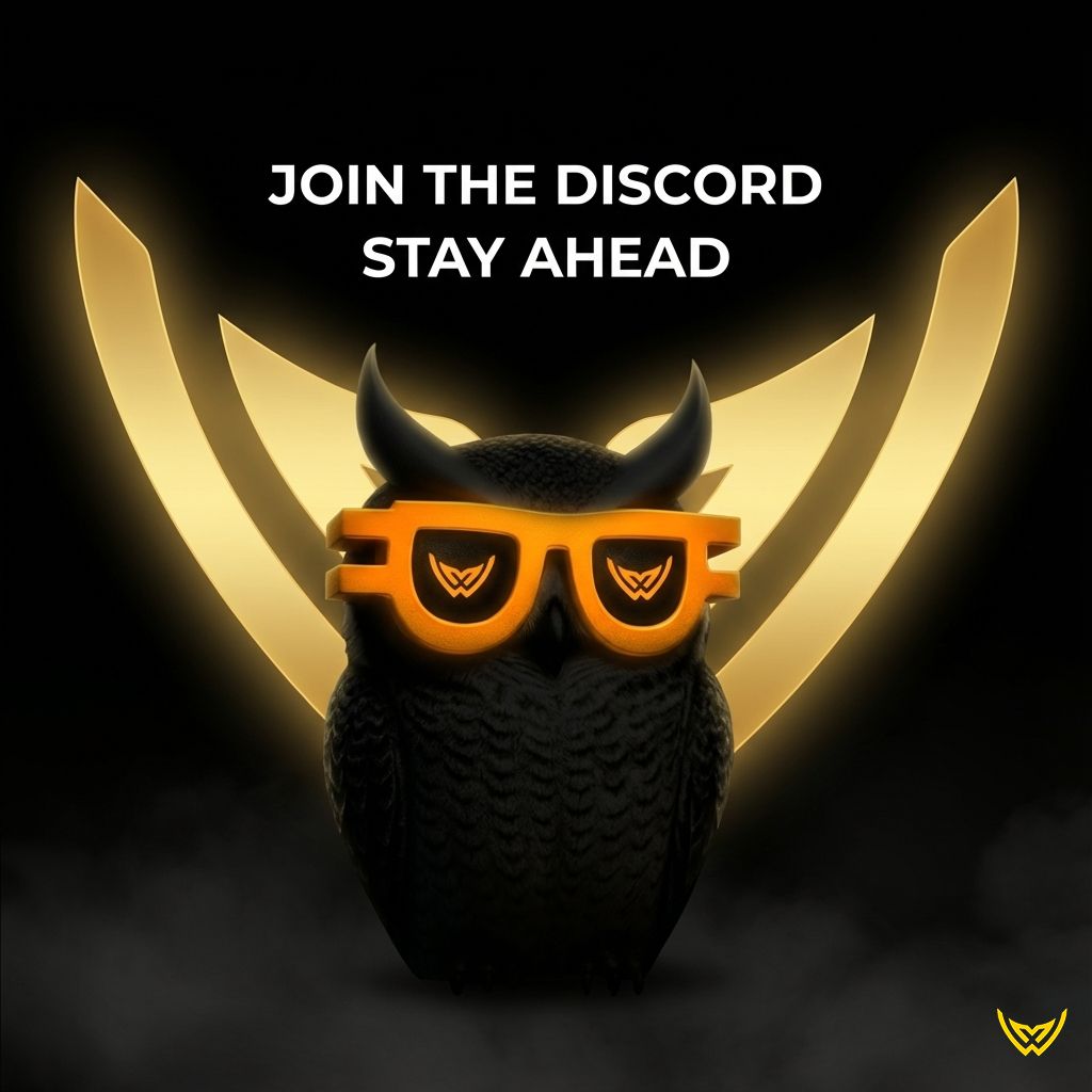 Wingmenfilm's tweet photo. 🦉The smartest moves start with the right community

🚀Join our Discord to get early updates, infos &amp; insider news

Stay ahead 👀

🔗 https://t.co/iNeaSzIM6D https://t.co/hl9CSJ7Iff