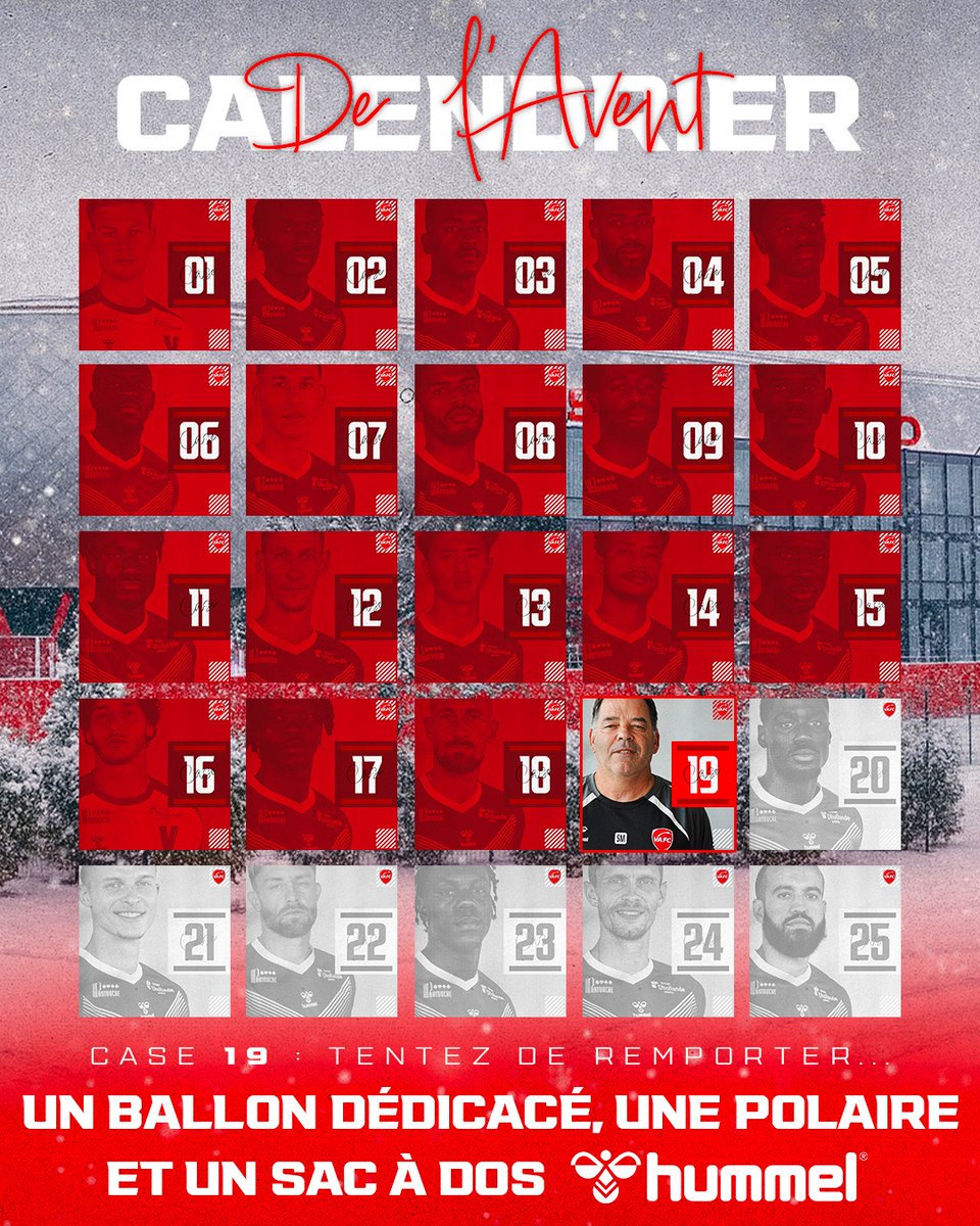 VAFC's tweet image. Calendrier de l'Avent : case numéro 1️⃣9️⃣ ! 🎄

Tentez de remporter un ballon dédicacé, une polaire et un sac à dos @hummelFrance 🎁

🍀 Participez gratuitement ici 👉 urls.fr/DolJNK