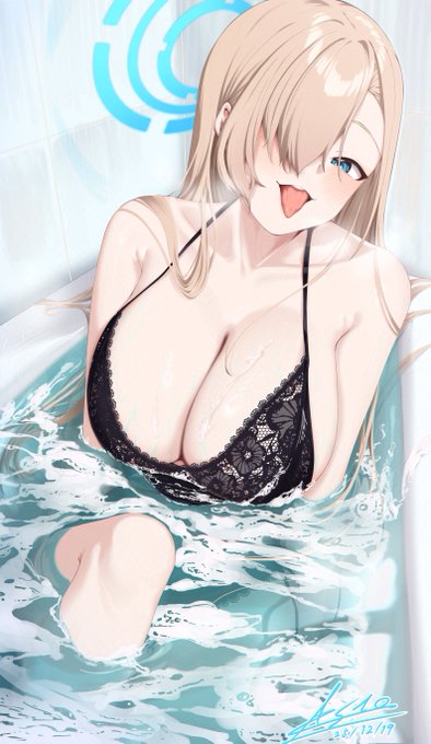 Asuna🛀🩵 × ( @Dottyyidi )
#BlueArchive #ブルアカ 