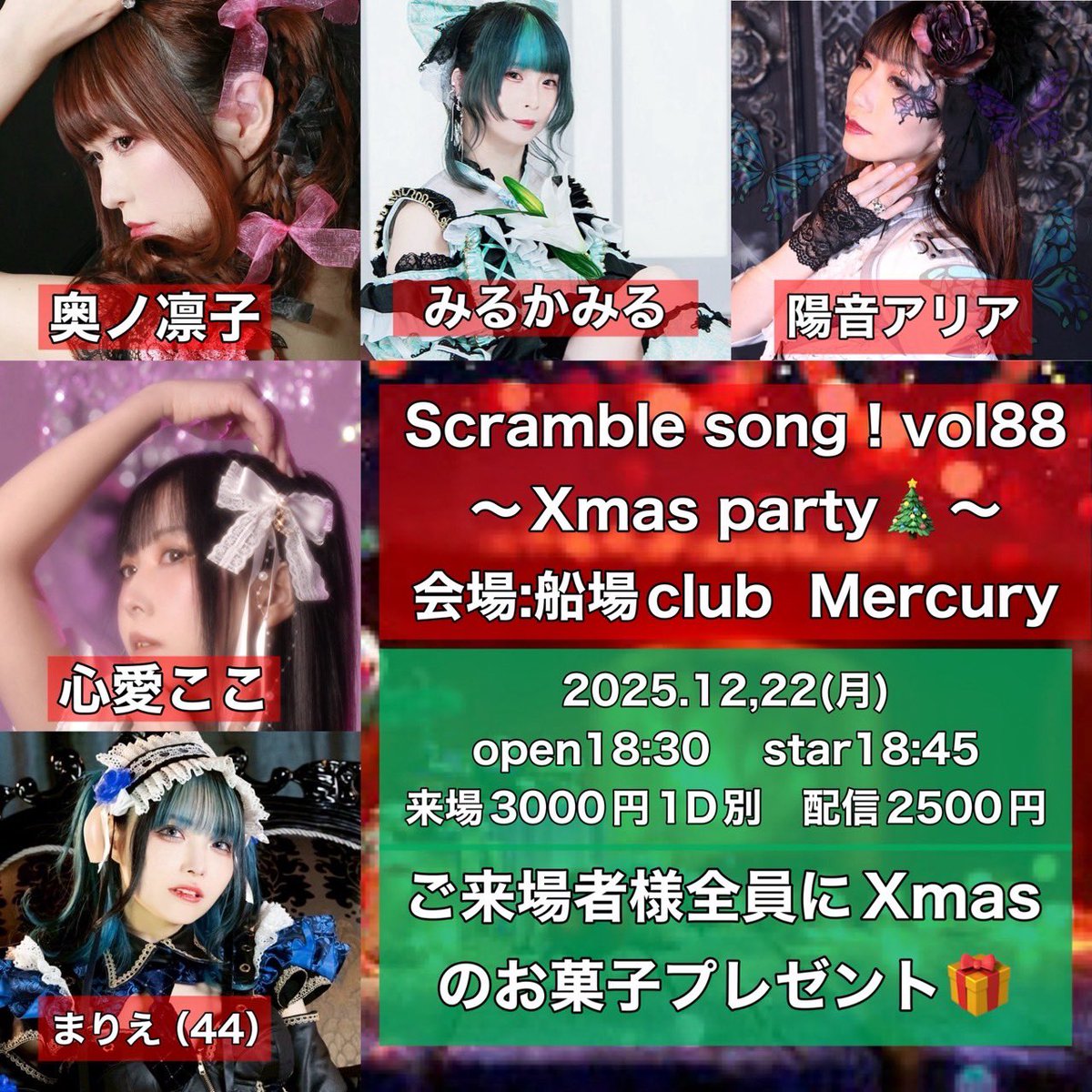 前半と後半サンタどちらも新しいやつ！ 通販チェキよろちくね チェキ＋