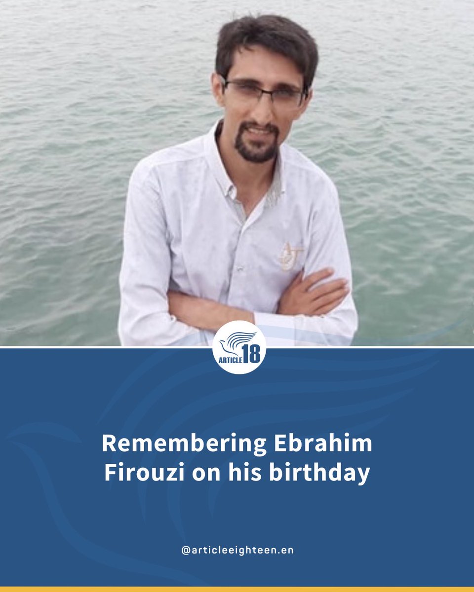 articleeighteen's tweet photo. We remember Iranian Christian convert and former prisoner of conscience Ebrahim Firouzi today, on what would have been his 39th birthday.
#Iran #Christians #Place2Worship #FoRBForAll #Article18 https://t.co/5lnorCWQCs