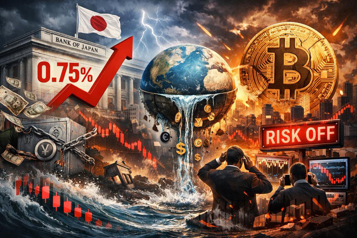🇯🇵 BOJ INTEREST RATE DECISION ALREADY PRICED IN OR IS THERE STILL A DROP TO COME?

The Bank of Japan raised its key interest rate to 0.75% today –
👉 the highest level in ~30 years.

Why this is important far beyond Japan 👇

💴 The yen carry trade – the invisible backbone of the