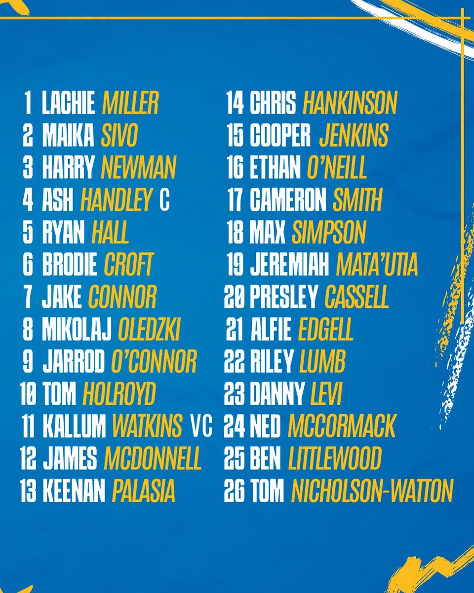leedsrhinos's tweet image. 🔢 The numbers are in...

Leeds Rhinos Head Coach Brad Arthur has confirmed the 2026 squad numbers and new leadership.
➡️ tinyurl.com/ujp6vbsw