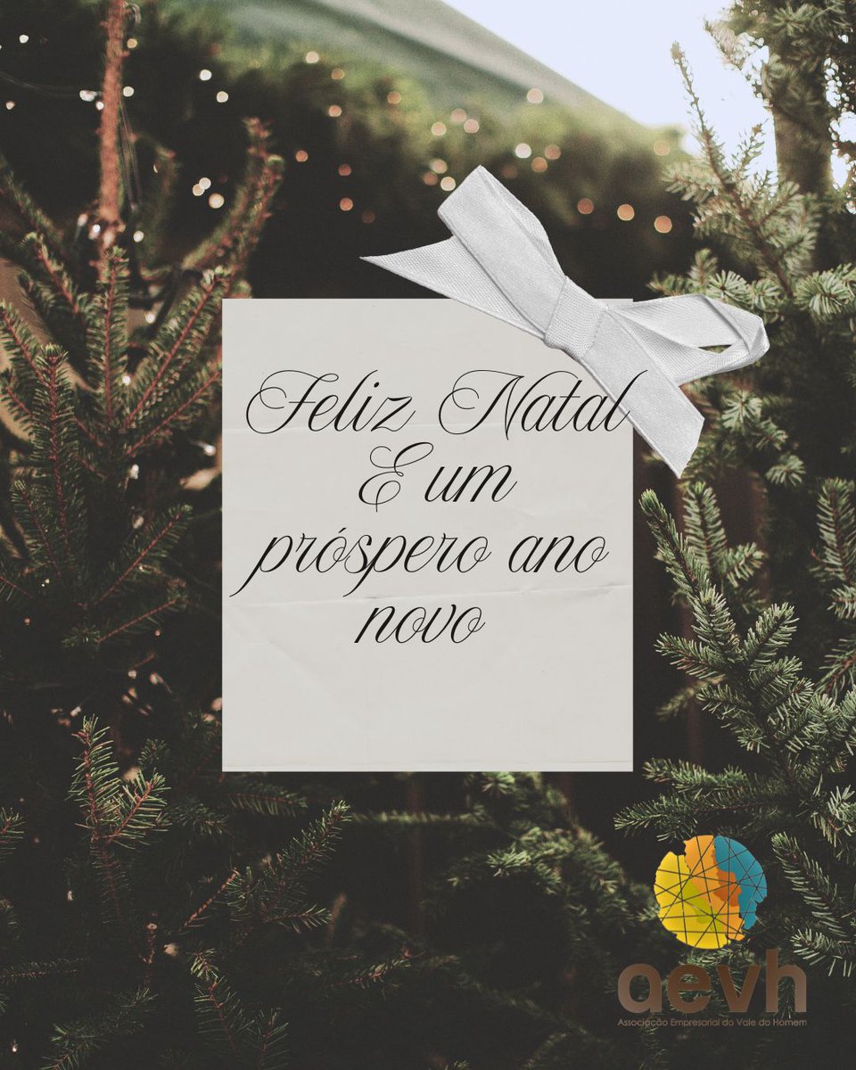 EmpresarialDo's tweet photo. A AEVH - Associação Empresarial do Vale do Homem deseja a todos , um Feliz Natal e um ano de 2026 cheio de sucesso! https://t.co/SjtciXIuEi