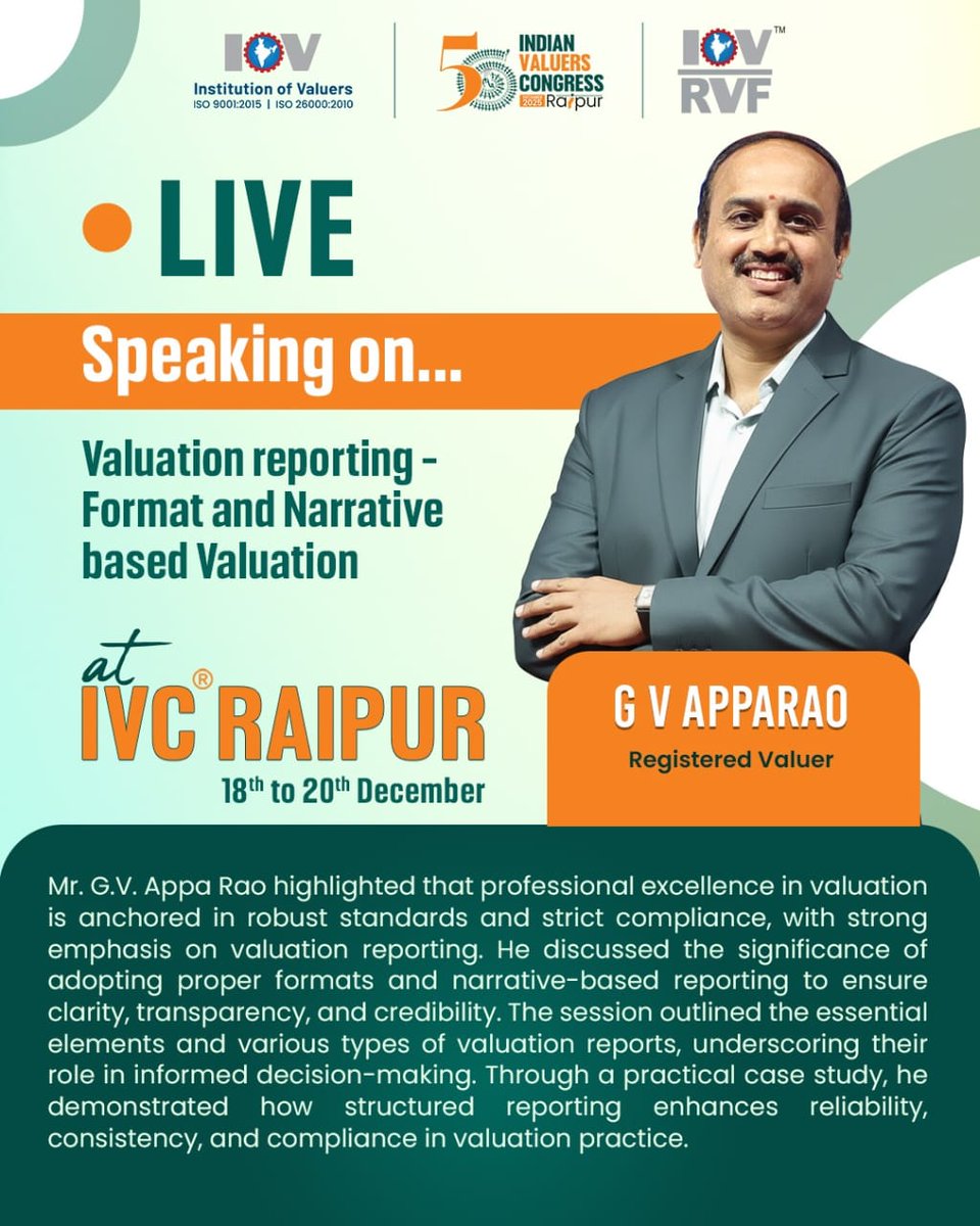 iovivc's tweet photo. Live Sessions at the 56th Indian Valuers Congress in Raipur, Chhattisgarh, at Pandit Dindayal Upadhyay Auditorium.

#IVC2025 #IndianValuersCongress #Valuation #Valuers #Live #eminent #speaker #Expert #RegisteredValuers #Porfessionals #IOV #IOVRVF #LiveSession https://t.co/mTtR2WhOlR