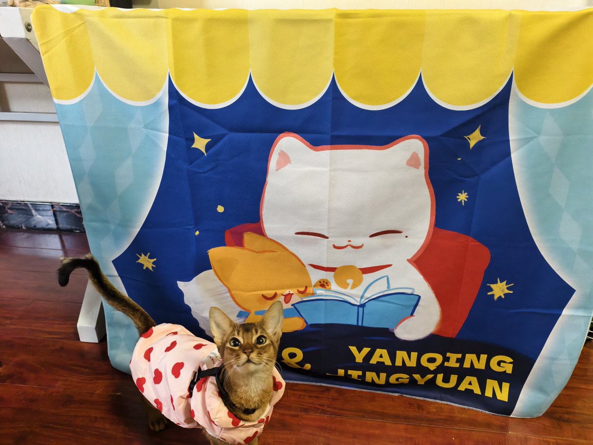 为展会准备的桌布～