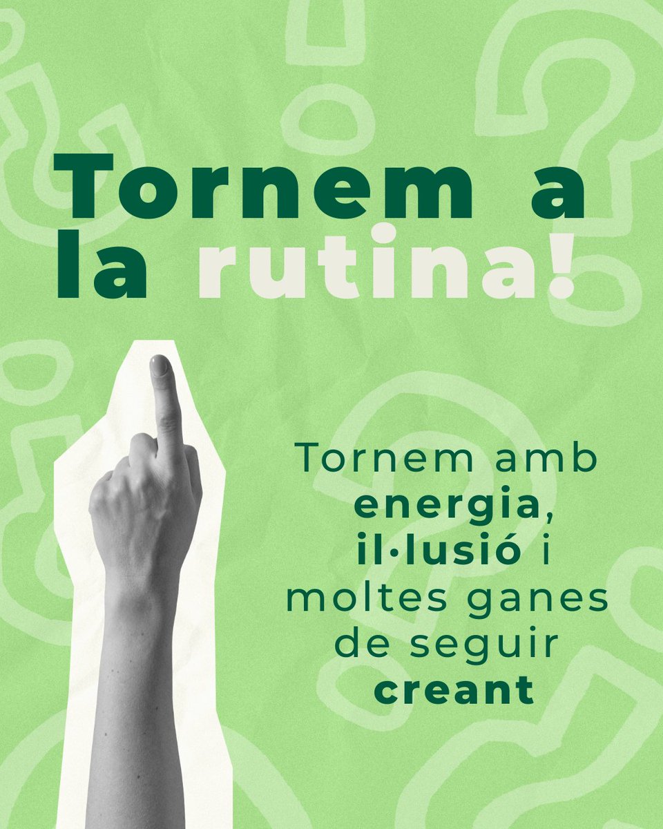Després d’uns dies de pausa, toca reconnectar amb el ritme… I amb totes les idees que segur que us han vingut al cap aquestes vacances.

I recordeu, molt aviat ens retrobarem al lliurament de premis de la 4a edició d'AMIC-Directes.

I vosaltres, com porteu la tornada?