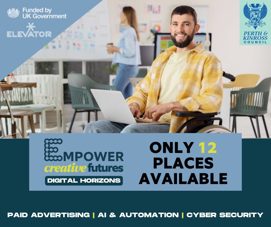 ElevatorUK's tweet photo. 👱‍♀️ 🧔 Join a close-knit cohort of 12 creative and digital businesses at the Perth Ideas Centre this January.

This is your chance to connect, learn, and grow with fellow founders who understand the journey.
Apply now 👉https://t.co/QLJFCGJX97 https://t.co/18RggYbOlp