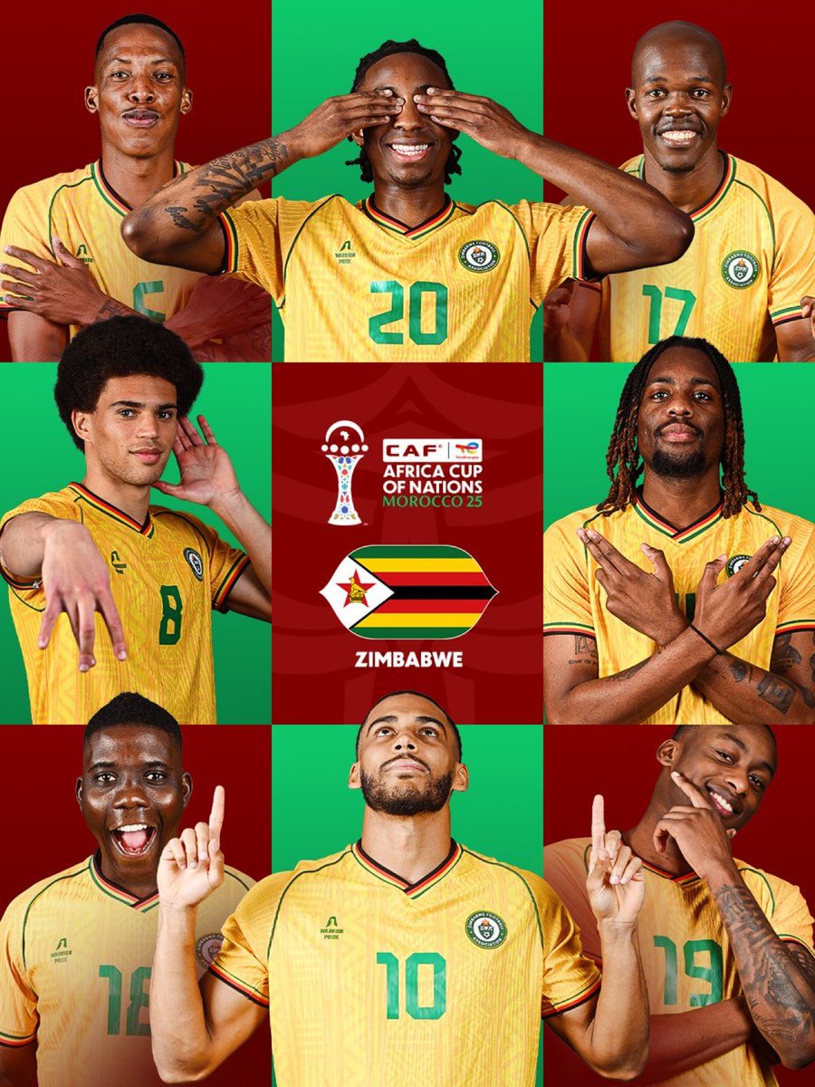 Let's go! 🇿🇼
 
The Warrior's #TotalEnergiesAFCON2025 official photoshoot is in. 📸