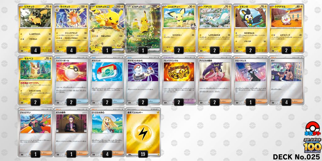 スタートデッキ100 バトルコレクション】 当たりデッキのデッキリスト