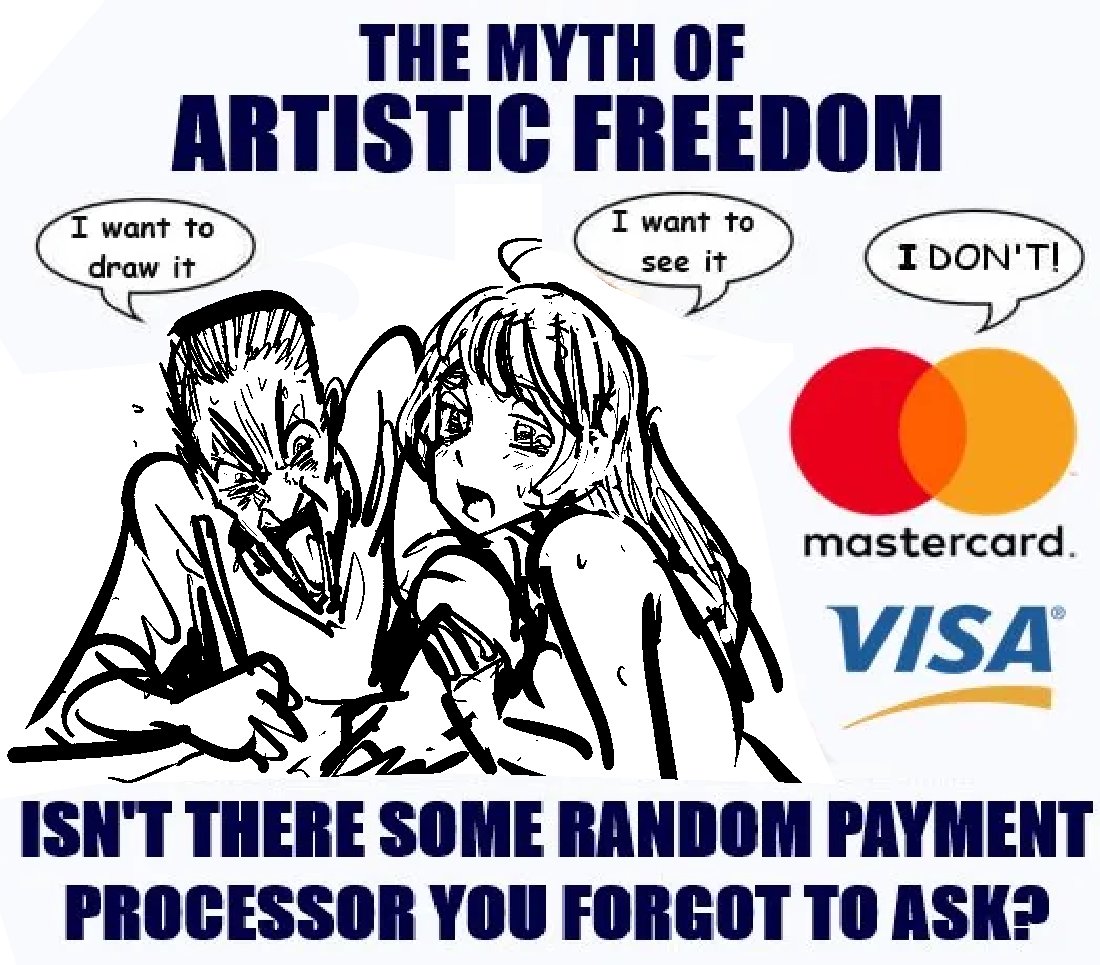 TheCunnyllector's tweet image. Finally, Visa and Mastercard can fuck off to the cuck chair.
Hopefully it comes to other nations as well.