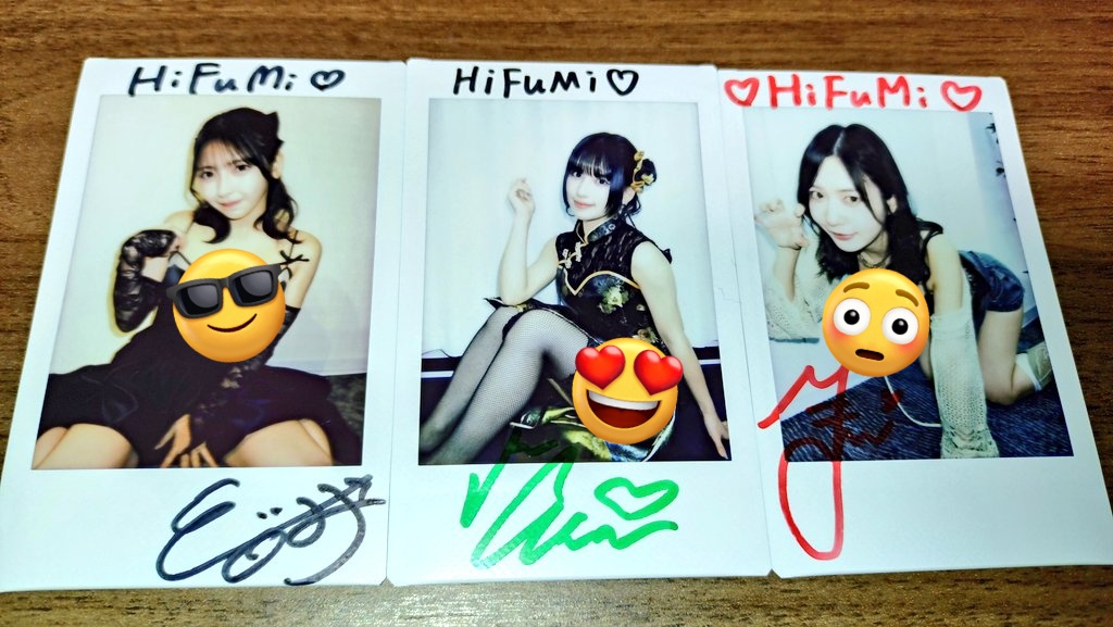 雑誌イベントのオンラインチェキ届いた！ サイン一回も貰ったこと