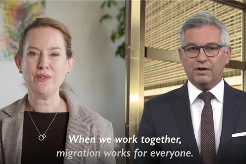 AnnaRostocka's tweet photo. On #MigrantsDay - 18 Dec, EU Commissioner for Internal Affairs &amp; Migration Magnus Brunner and IOM Director General @AmyEPope  issued a Joint Statement highlighting the vital role migrants play in our societies. #MigrationMatters #EU #IOM
https://t.co/mEYdbiqROo https://t.co/xvn17XqrYw