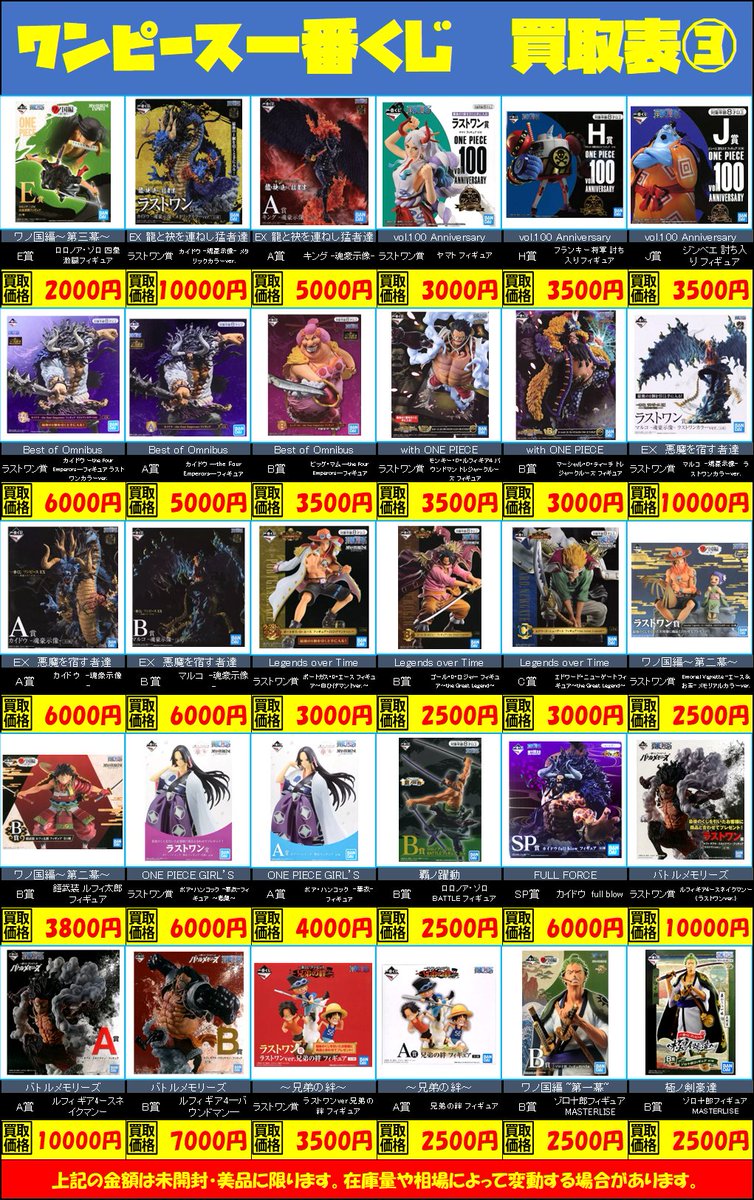 最終値下げ価格❗️ フィギュア　いろいろまとめ売り ② 38個セット 買取】カイドウ -魂豪示像- メタリックカラーver. 一番くじ ワンピース