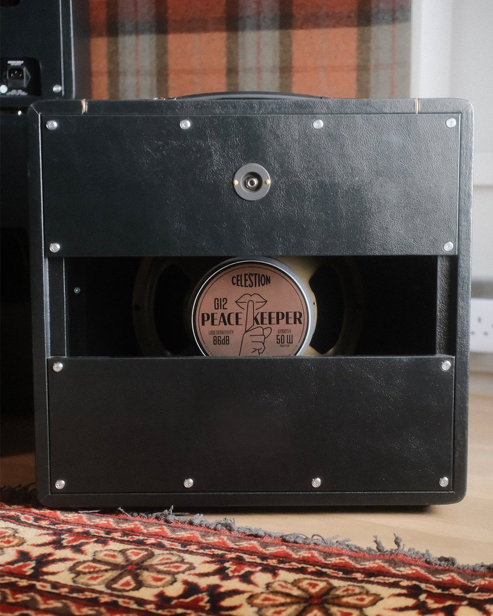 celestionUK's tweet photo. Keep your neighbours happy over the holiday season by swapping your speaker for a Peacekeeper; our attenuating speaker for guitarists that still lets you hit that sweet spot, without needing to crank your amp too loudly. 🤫

Available now!

#CelestionSpeakers #CelestionTone https://t.co/hLP63FI5tQ