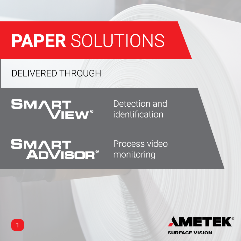 Take Control of Your Paper Quality 📈

Surface defects don’t wait and neither should you.

Our paper solutions brochure is packed with practical insights into SmartView® and SmartAdvisor® and how they work together to keep your processes efficient and your quality high.

Inside,