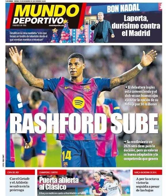 راشفورد يقنع إدارة برشلونة بالفعل، والنادي ينظر بعين الاعتبار لخيار ضمه نهائيا مقابل 30 مليون يورو 