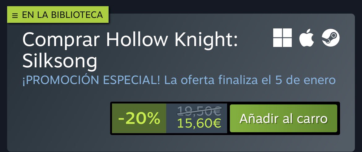 Reinodesilksong's tweet image. No seáis ratas y comprarlo.