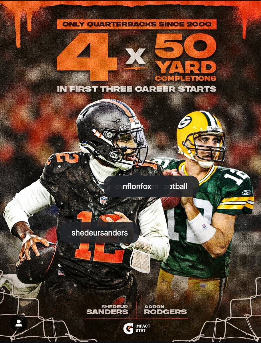 ShedeurTV's tweet photo. Shedeur Sanders NFL Records! #nflstats #nflrecord #shedeursanders #aaronrodgers https://t.co/aFkXz6i2pS