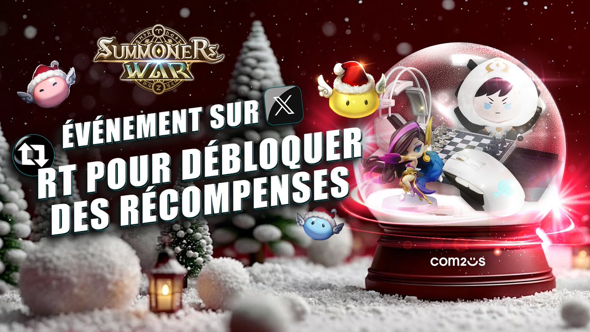 ÉVÉNEMENT RT – DÉBLOQUEZ DES RÉCOMPENSES !
👉 RT et FOLLOW notre compte X pour participer !

Paliers RT :
- 50 RT : Peluche Artamiel débloquée
- 100 RT : Figurine Giana Vol.2 SD débloquée
- 150 RT : Souris Artamiel débloquée
- 200 RT : Casque Artamiel débloqué
- 300+ RT :