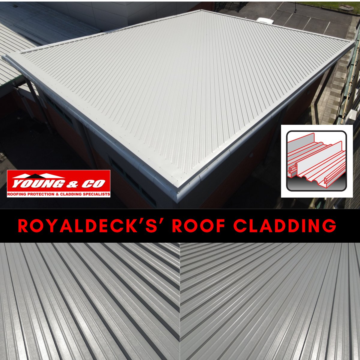 YoungCoRoofing's tweet photo. Royaldeck’S’ the simple answer to roof and walls. It is a quick and easy way to refurbish your old roof or walls #Roofing #Roofcladding #Wallcladding https://t.co/FUttp4KEqJ