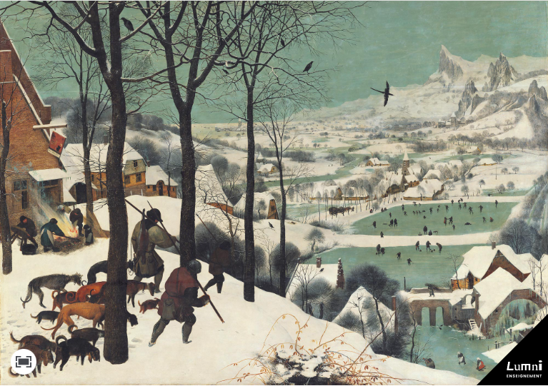 histgeo_edu_num's tweet photo. ❄️La période festive et hivernale débute dans quelques jours,  l'équipe d'#HG vous souhaite une très belle fin d'année❄️

L'occasion de se replonger dans l'analyse du tableau de Brueghel réalisée par Panorama de l'art et en ligne sur @LumniEnseignant 
 
👉https://t.co/AKYaTys8ia https://t.co/x31YkVlPVI