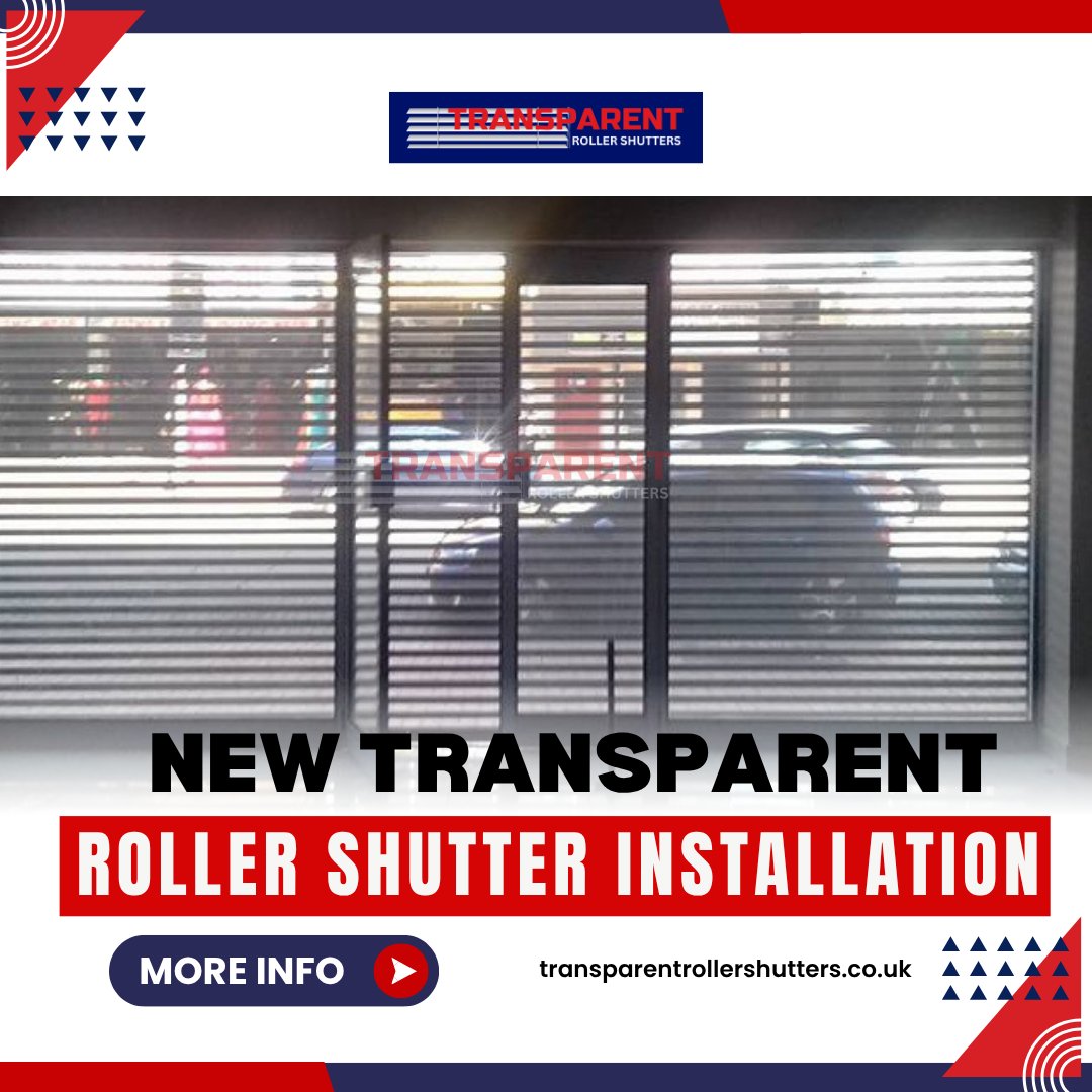 Transparent073's tweet image. 👉Experience sleek visibility with New Transparent Roller Shutter Installation enhancing storefront appeal boosting natural light improving durability and delivering smooth operation for modern commercial spaces!
#TransparentShutters #StorefrontDesign
👉transparentrollershutters.co.uk