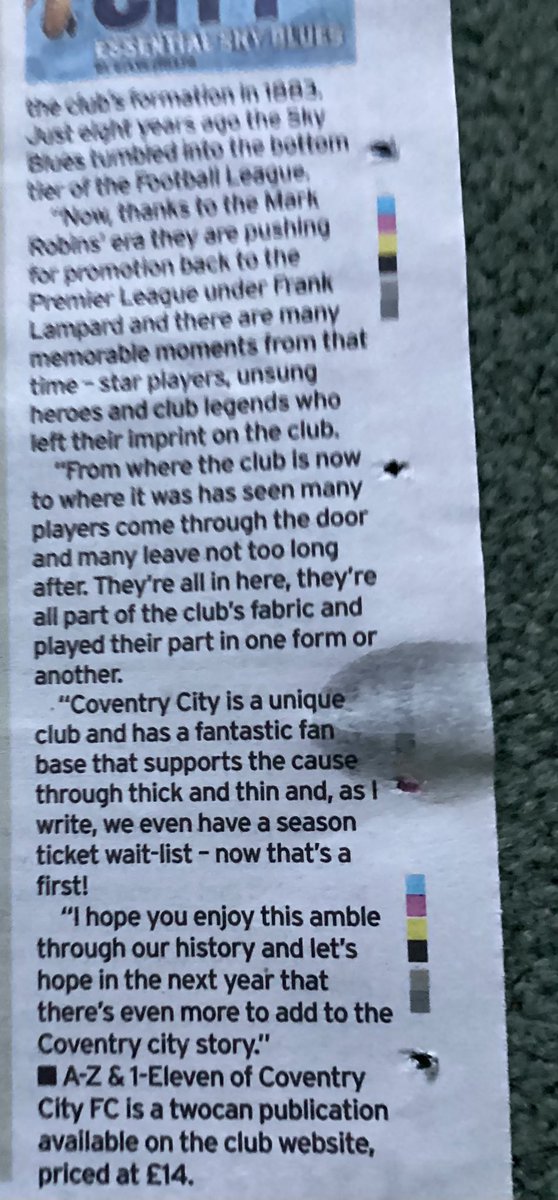 Article in today’s <a href="/live_coventry/">CoventryLive</a> about <a href="/StevePhelps87/">Steve Phelps</a> excellent new Sky Blues book.