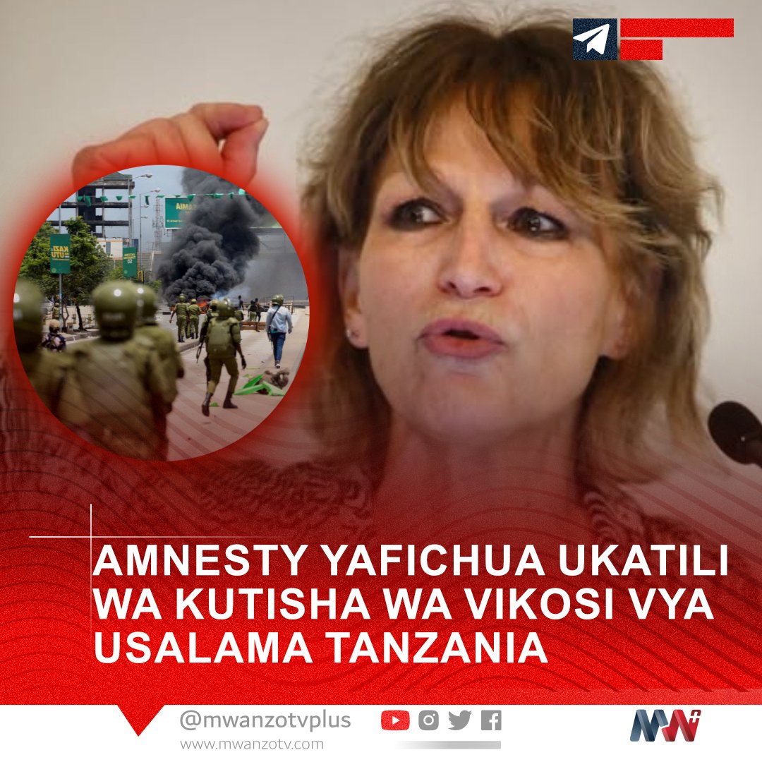 #BREAKING: AMNESTY YAFICHUA UKATILI WA KUTISHA WA VIKOSI VYA USALAMA TANZANIA
Shirika la Kimataifa la Amnesty limetoa ripoti nzito ikieleza jinsi vikosi vya usalama vya Tanzania vilivyotumia ukatili na nguvu kupita kiasi vilivyosababisha vifo vya mamia ili kukandamiza maandamano