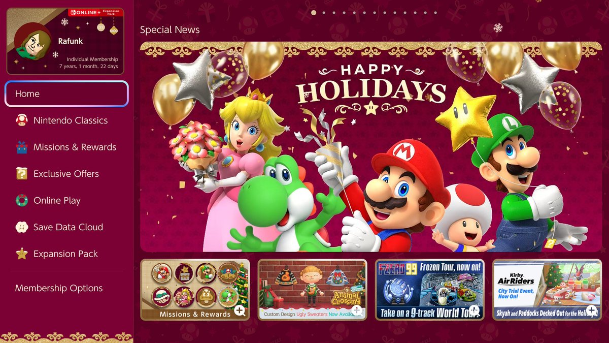 We get themes for switch online but not for the home screen 😭😭😭