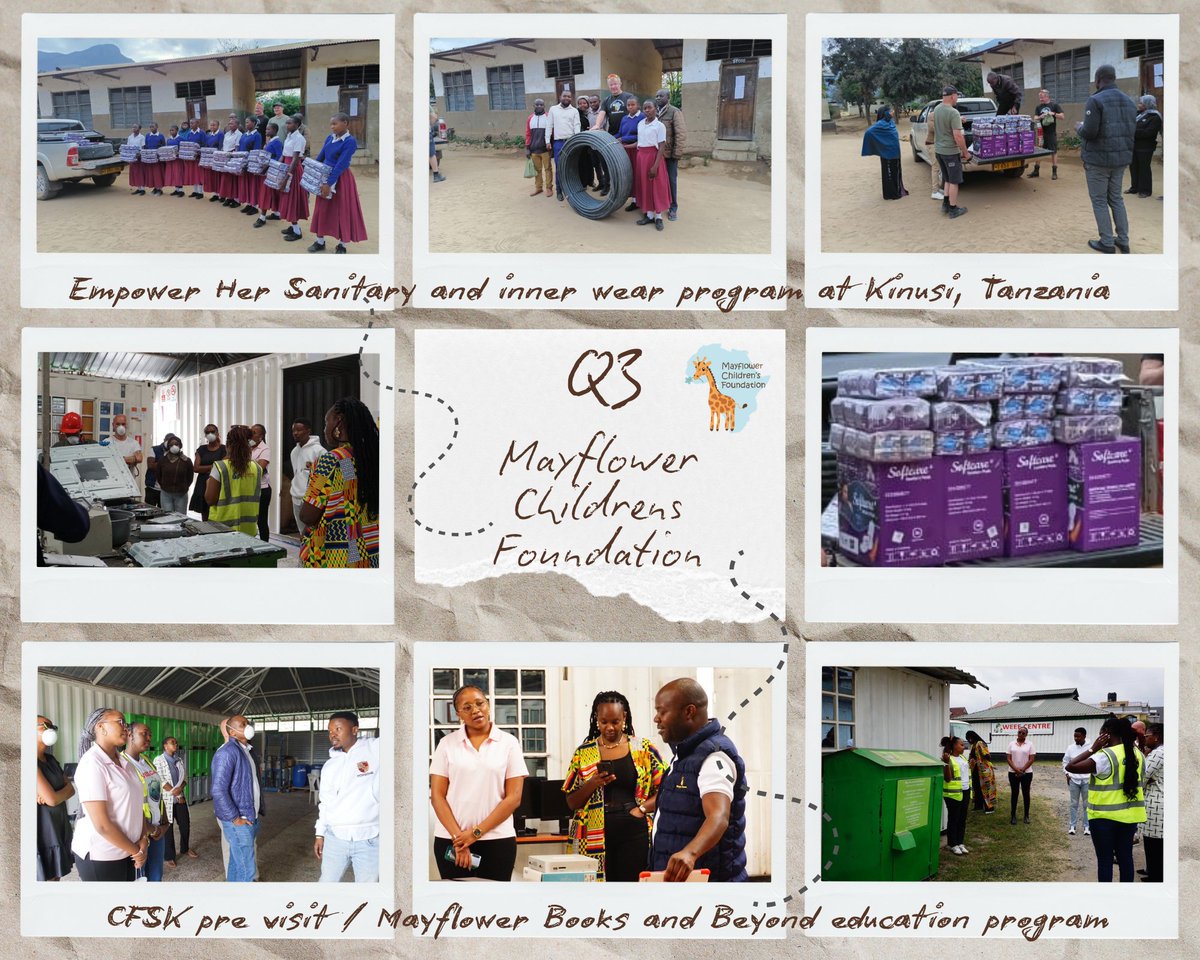 Mayflower__Kids's tweet image. We wrapped up the year with:
🇹🇿Empower Her Sanitary and Inner wear program at Kinusi, Tanzania.
📚Computers for Science Kenya pre visit under the Books and Beyond Education program.

#Mayflower_kids #makingadifference #ngo #Kenya