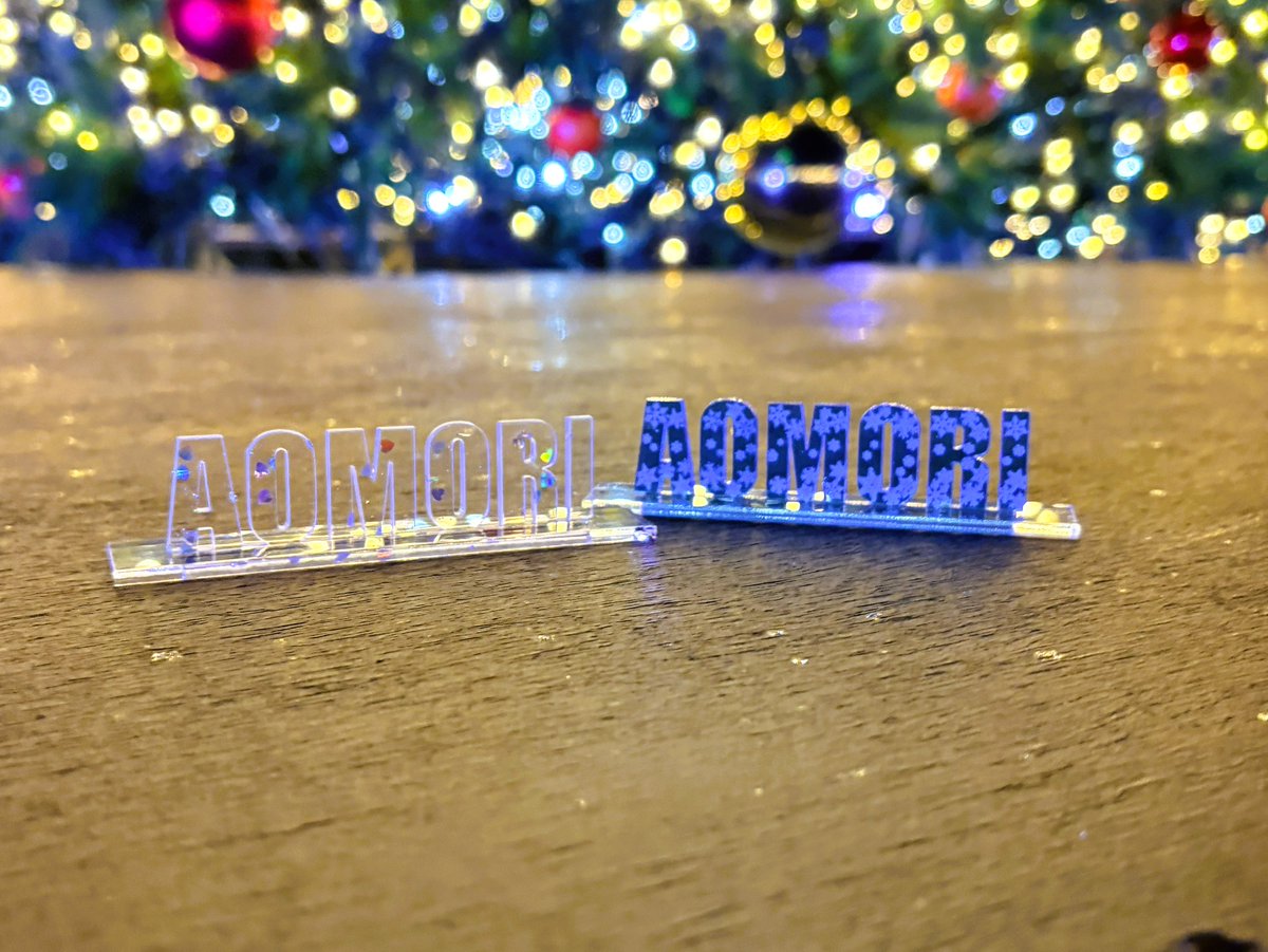 AOMORIスタンドBLUE SNOW AOMORIスタンドハートラメ × クリスマス