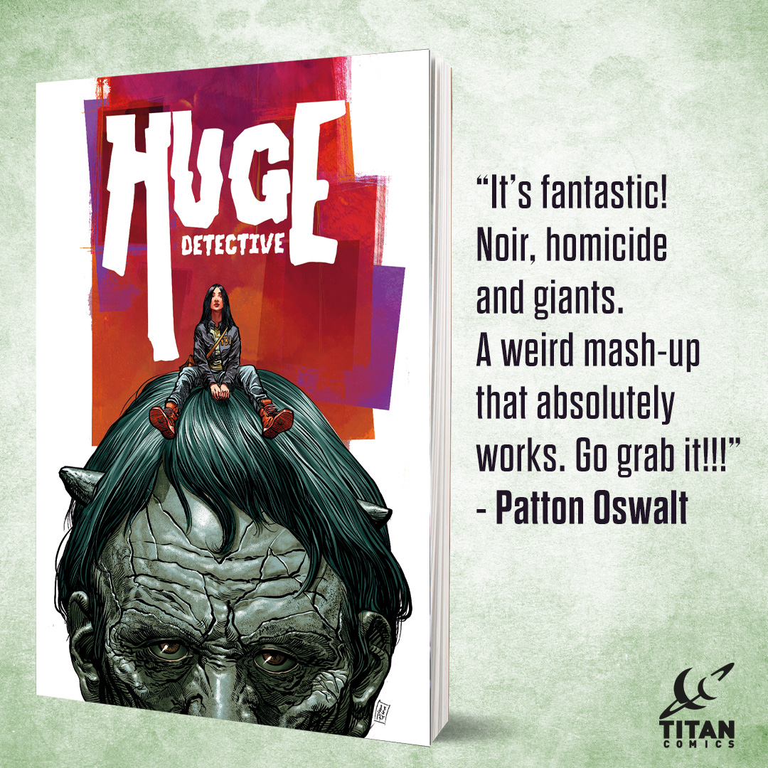 ComicsTitan's tweet photo. Something huge is coming! When a string of murders and disappearances sweep the United States, a human and a giant with sizable detective skills are on the case. Written by @adamrose74 and illustrated by @magentaking 
Order your copy here: https://t.co/5WE6nCzgDh

#topcomics2025 https://t.co/A1kmDVchXi
