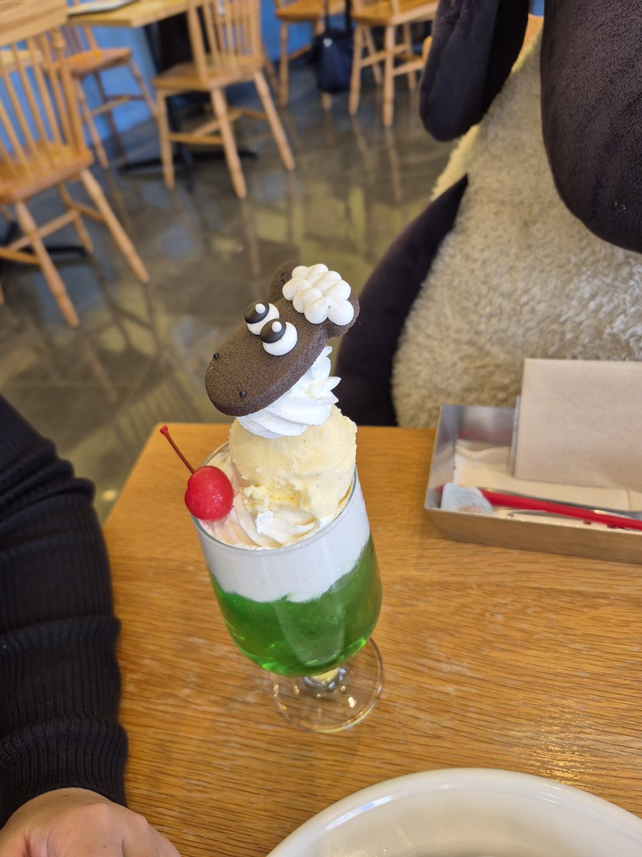 長女と。少し遠くに。