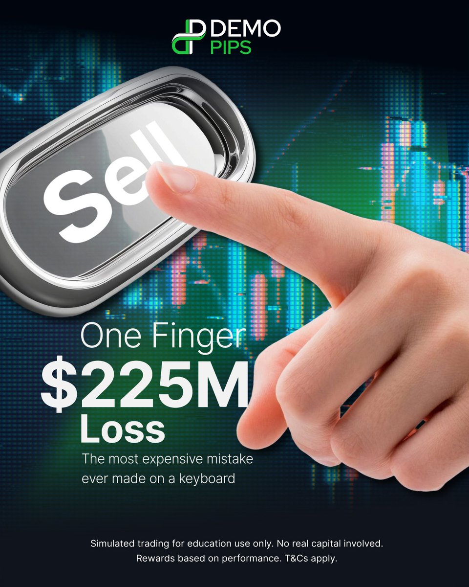 📉 The $225M Fat Finger Legend
J-Com had just IPO’d in Tokyo. A trader at Mizuho Securities, working on behalf of a client or the firm (not his own account), intended to sell 1 share at 610,000 yen (about $5,000).

👉 The error:
Instead of “1 share at 610,000 yen,” the order was