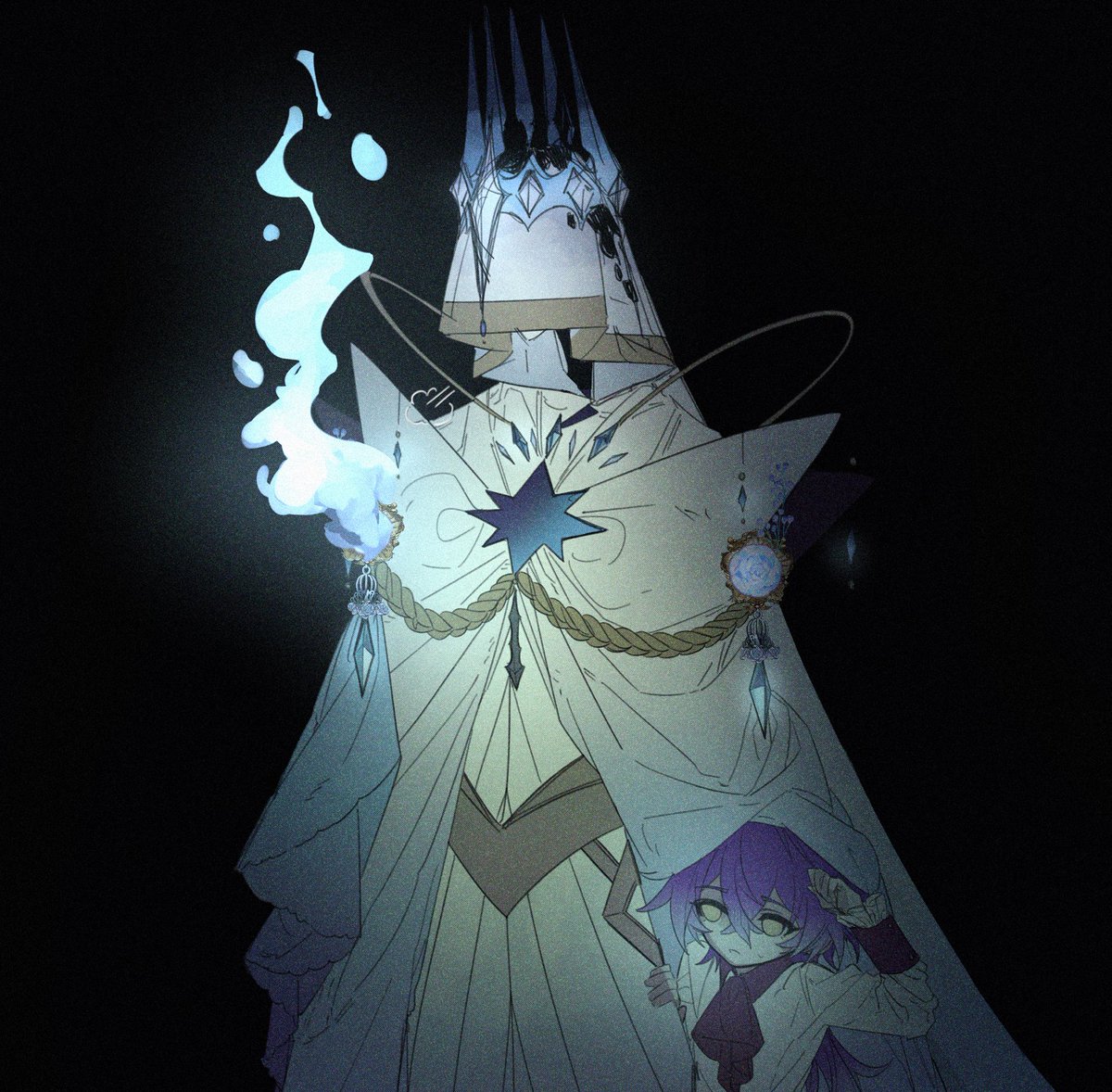 " Why are you hiding.. "

“ ....I think I saw a strange spirit. ”

#Flins
+ belyi tsar??