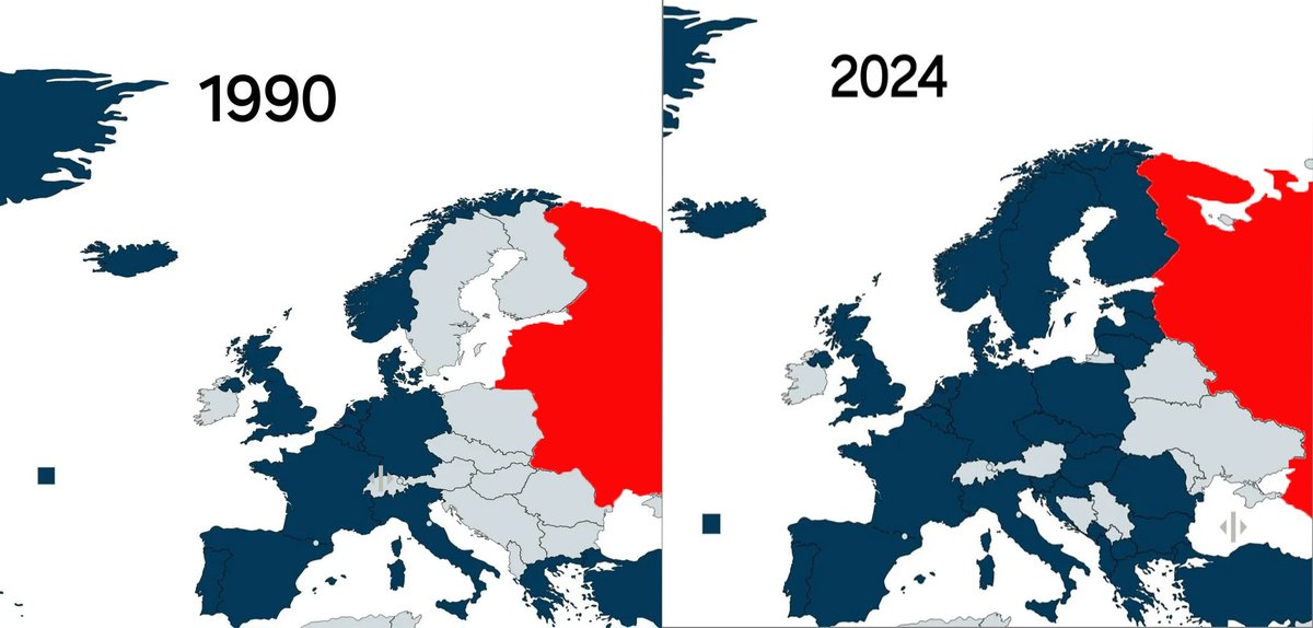 Macron, Merz et Starmer ont raison. La Russie va attaquer l'OTAN.
La preuve : regardez sur ces cartes comme elle se rapproche constamment de l'OTAN !