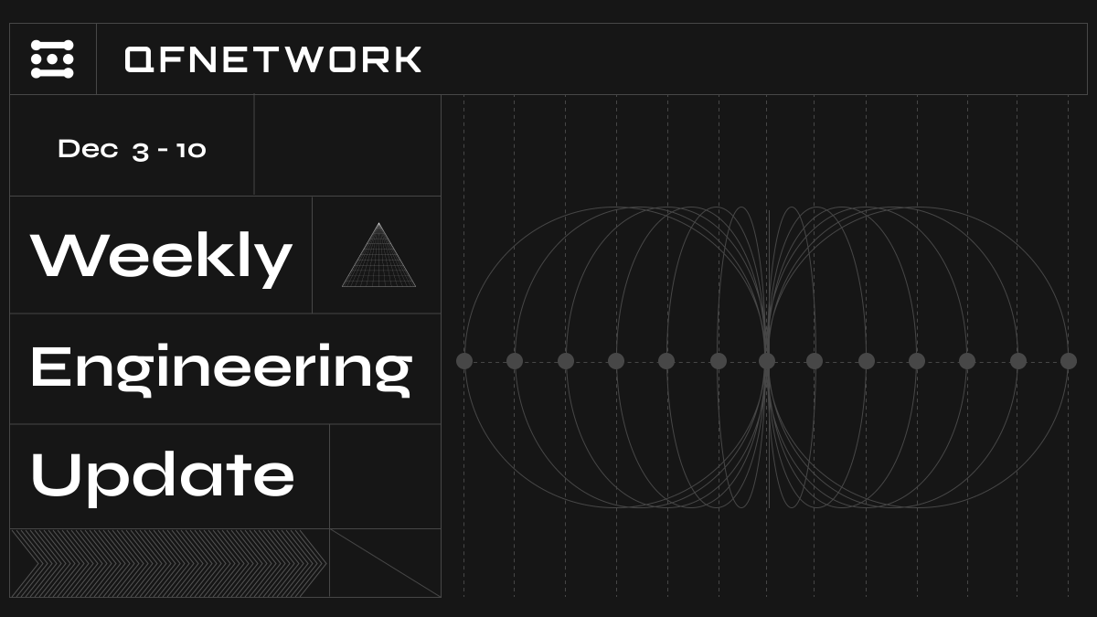 theqfnetwork's tweet image. QF Network - Weekly Engineering Update

This week was about tightening the fundamentals and preparing key pieces that will be surfaced at the right moment.

Highlights:

• Preparation work completed for displaying the main network in the QF portal, the section is ready and will…