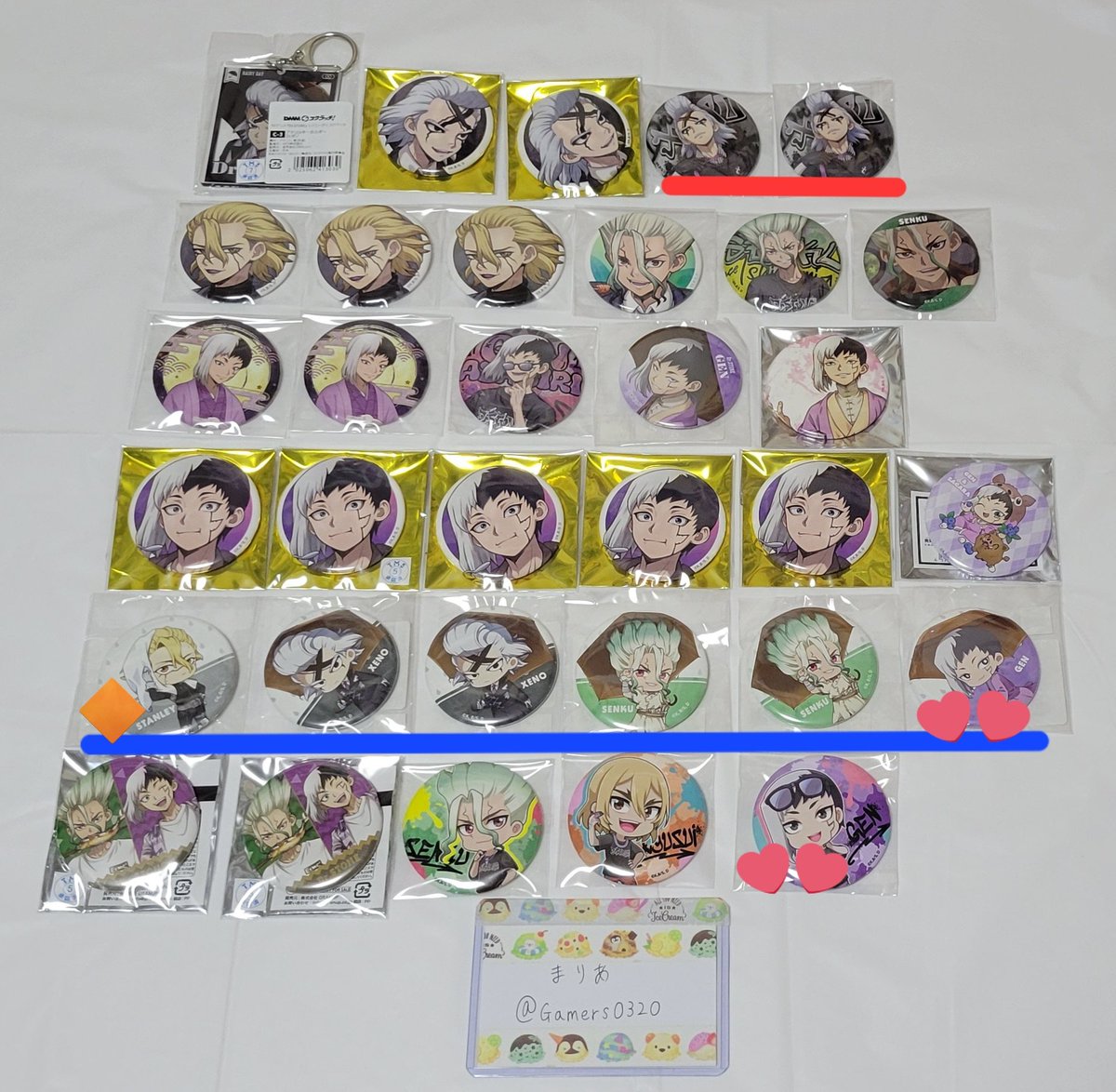 Dr.STONE(交換 譲渡)ドクスト 缶バッジ 譲:千空 ゲン 龍水 ゼノ