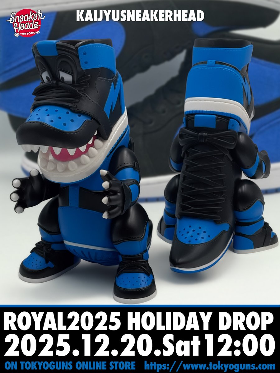 怪獣スニーカーヘッド「2025ロイヤルブルー」 明日20日12時より