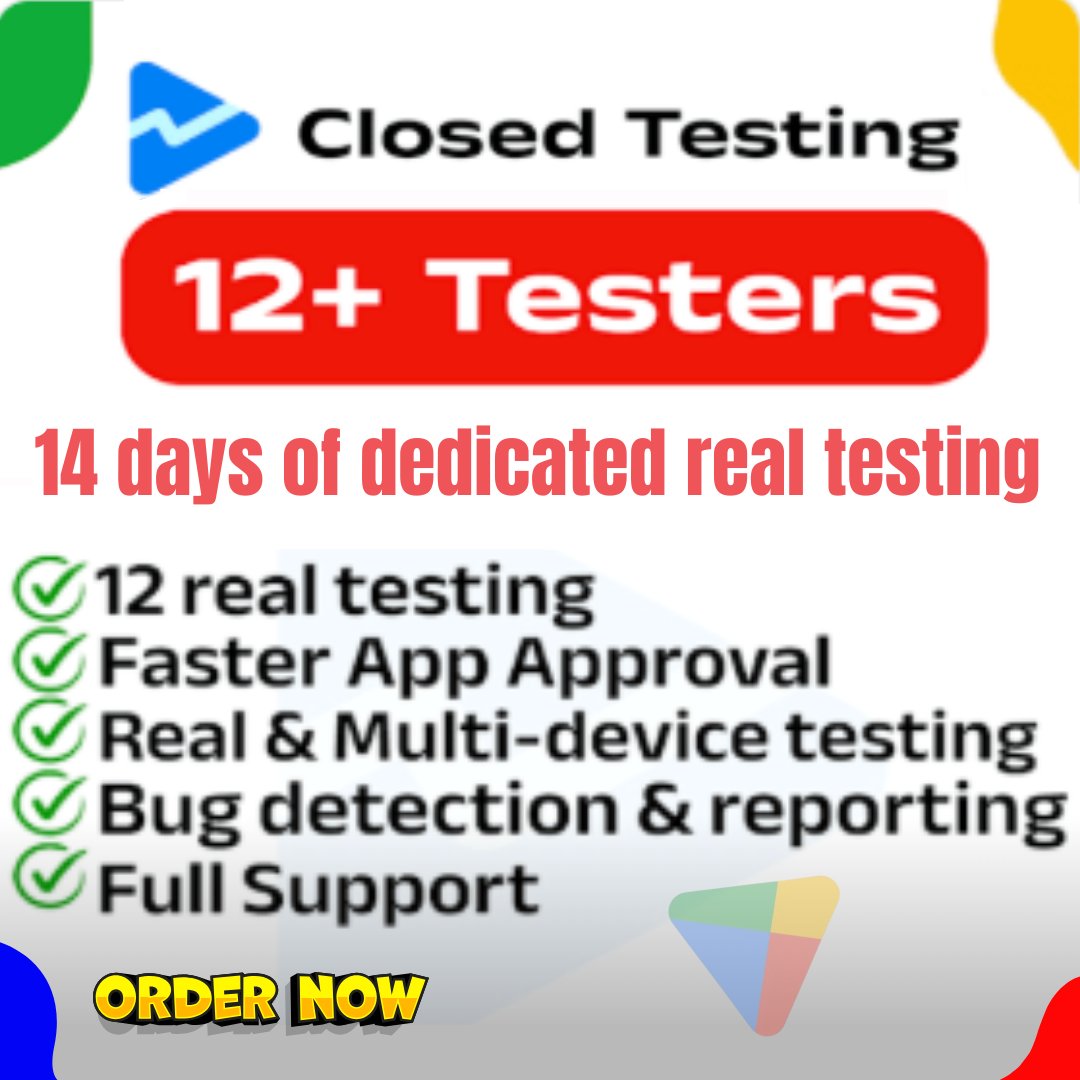 ParvinParu0's tweet photo. ๐ Launching an App on Google Play? I provide 12 or 20 real testers to help you pass Google Play Console closed testing smoothly and safely.
โก๏ธVisit Now: https://t.co/5kA0EdrNqv
#12testers #closedtesting #apptesting #indiedeveloper #androiddev #mobiletesting https://t.co/HeLiPAVt6C