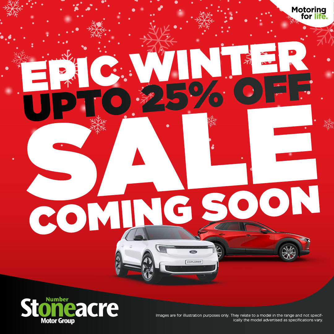 💰 Big savings are on the way… The Stoneacre Winter Sale is starting soon! ❄️ 

Stay in the loop 👉 stoneac.re/sBkGG1r

Get ready for exclusive limited-time offers 🤩