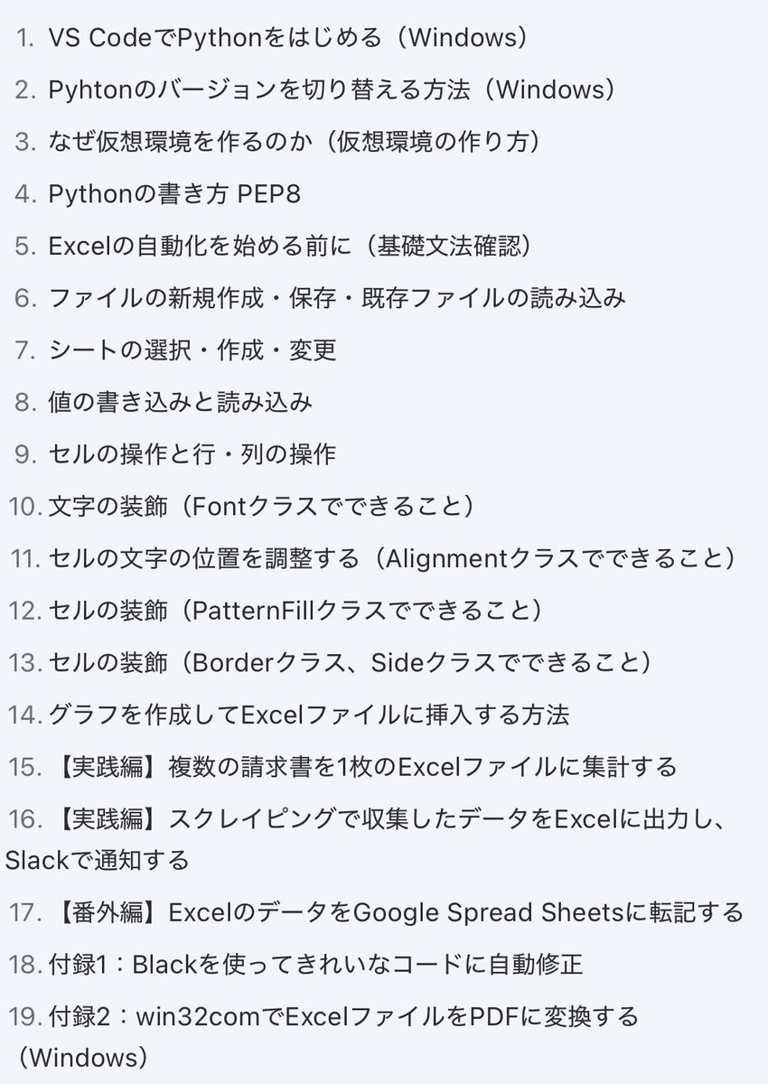python_academia's tweet image. Pythonでやることが思いつかないならExcelを自動化してみては？🤖⚙️

zenn.dev/python_academi…