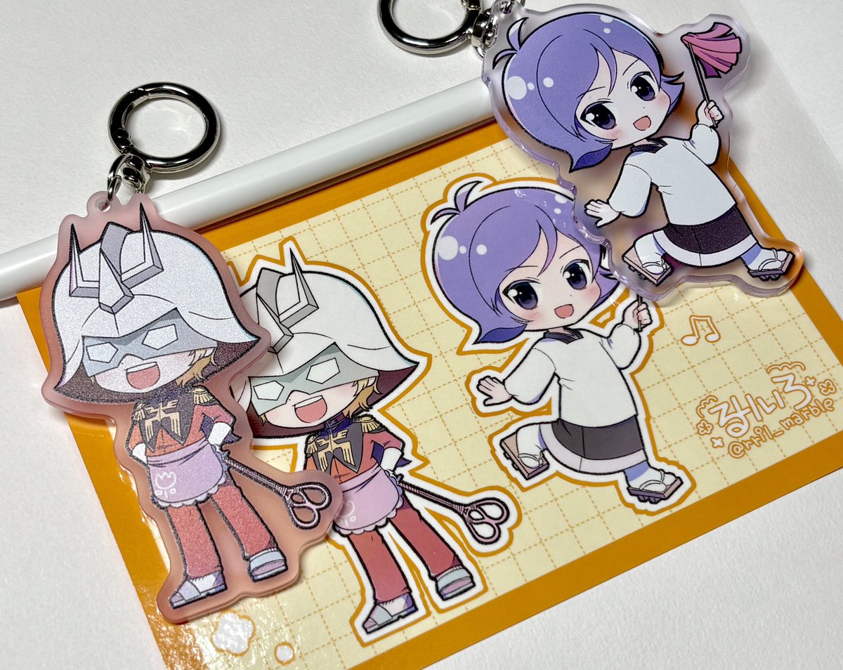 冬コミに持って行きます！ 西牙流アクキー&イラストカードセット