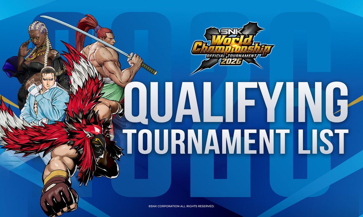 #SWC2026 予選大会スケジュール第一弾を発表！
Frosty Faustings、Genesisを皮切りに世界各地で開催予定。

スケジュールは順次更新されます。
snkesports.com/article/swc-20…