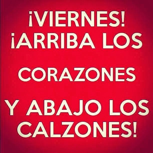 FELIZ VIERNES, BESOS ABAJITO 😘