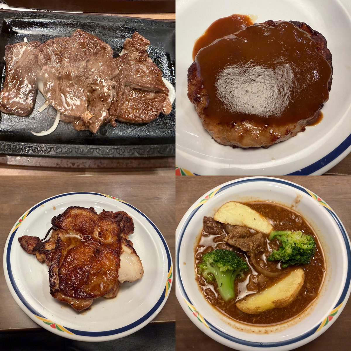 毎月開催のステーキガストの食べ放題 カットステーキ5皿くらいは食べた🍖